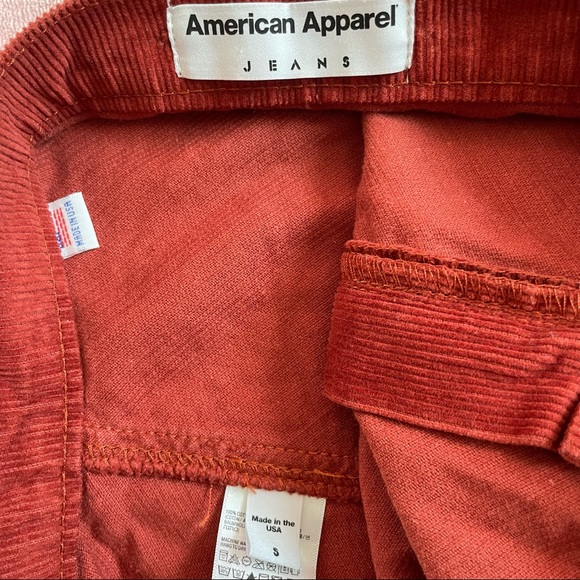 Burnt Orange Corduroy Mini Skirt - Picture 4 of 4